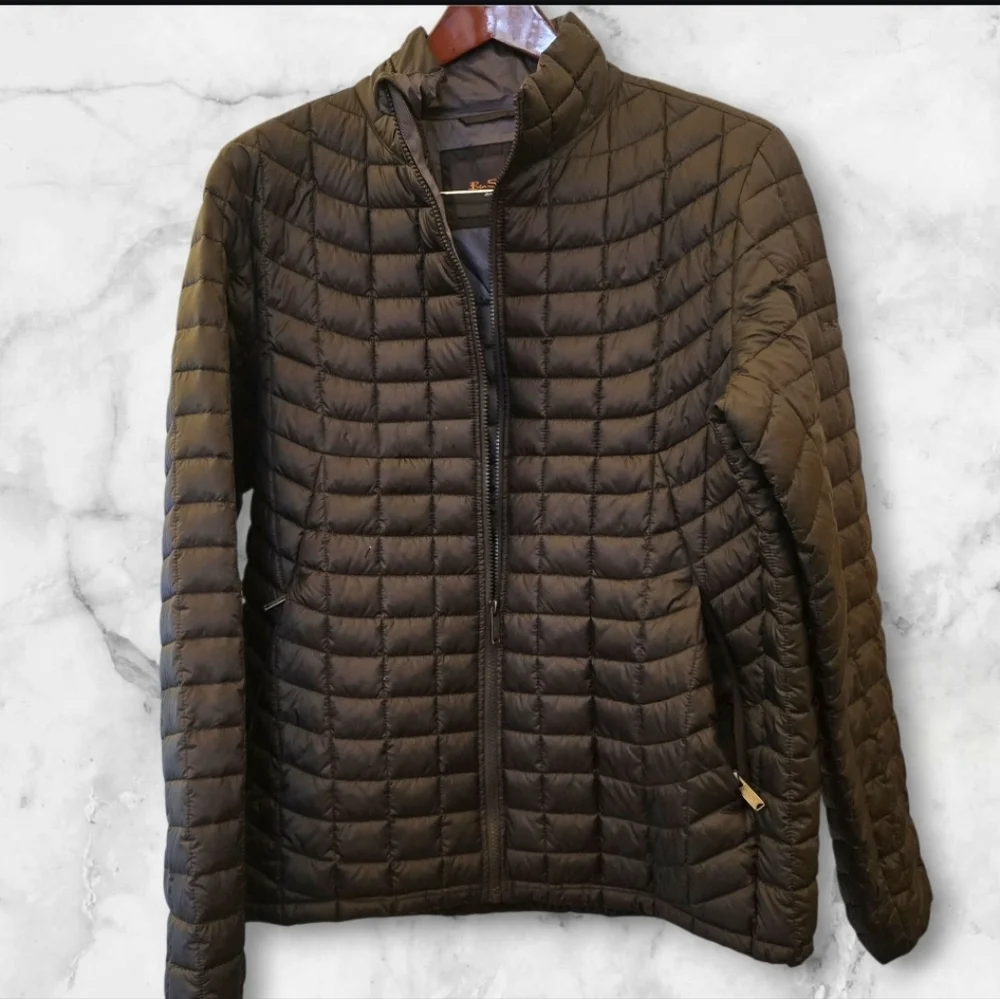 Ben Sherman Men's British Trendy Cool Black Quilted Puffer Jacket( Size:large )